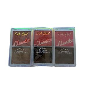 NWT LA Girl-On Cloud Nine Bouncy Blush & Bronzer Set of 3